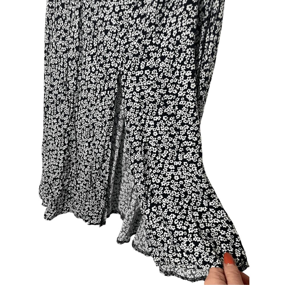 XS Women's CottageCore Farm Floral Slip Midi Skirt - Picture 3 of 7